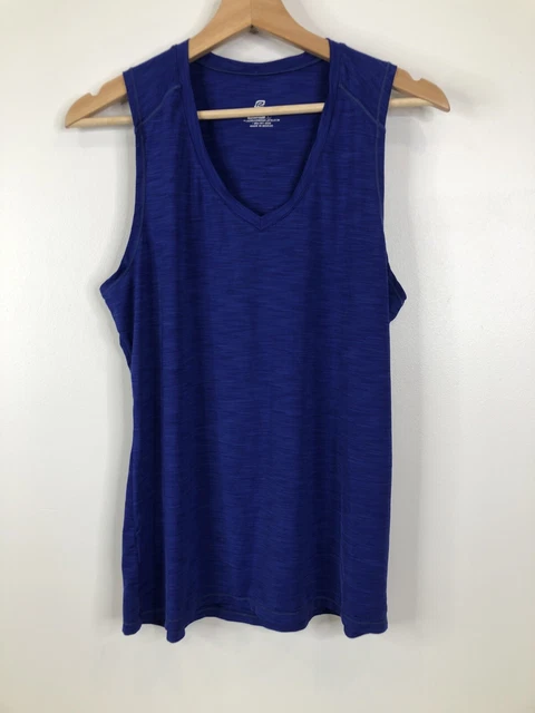 Road Runner Women’s Size L Purple Sleeveless V Neck Athletic Active Tank
