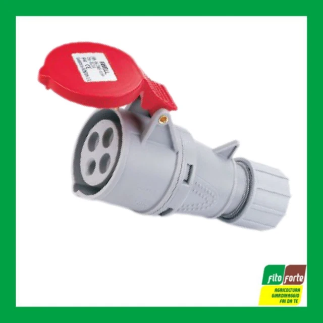 Spina Mobile Gewiss IP44 IP54 3P+T 16A 380-415V - Presa Industriale Rossa, Cablaggio A Vite GW60008H - Foto 11