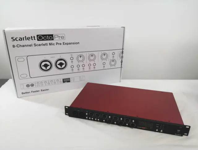 Focusrite Scarlett OctoPre Dynamic Mikrofon Preamp Adat 8-channel Benutzt Fr Jpn