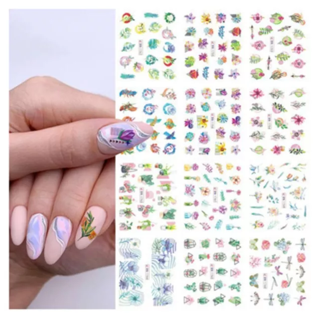 Aquatic Food Pattern Nail Art Stickers  Spring and Summer