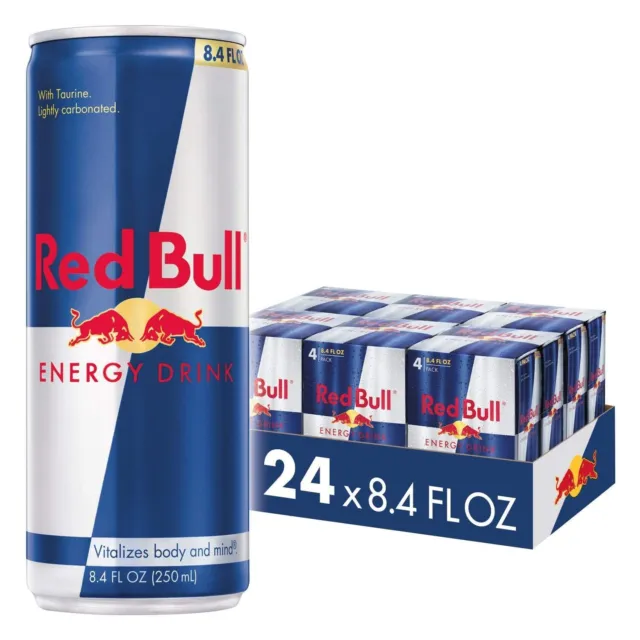 Red Bull Energy Drink, 8.4 Fl Oz, 24 Cans, 4 Count (Pack of 6)