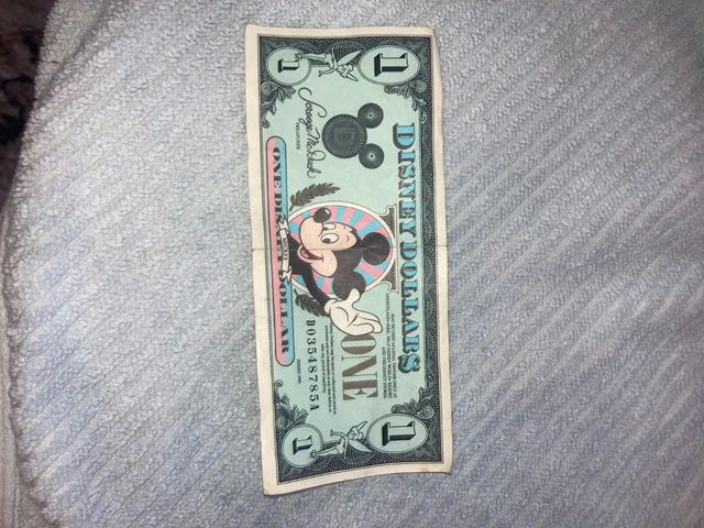 1990 Disney Dollar D series Waving Mickey