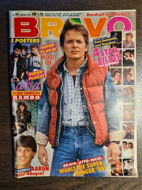 BRAVO 46/1985 Heft Komplett - Michael J. Fox, A-Ha, Madonna, Depeche Mode - Top!