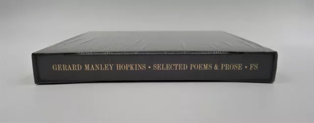 Folio Society Gerard Manley Hopkins: Selected Poems & Prose New Sealed