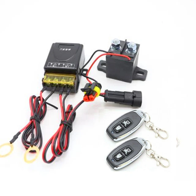 Dual Wireless Remote Car Power Battery Disconnect Cut Off Isolator Master Switch