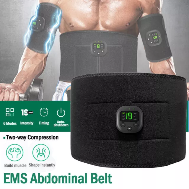 Abdominal Muscle Toning Trainer ABS Electric Stimulator Toner Fitness Belt EMS