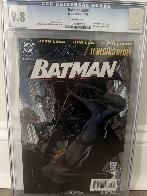 Batman issue 608 9.8 graded comics cgc