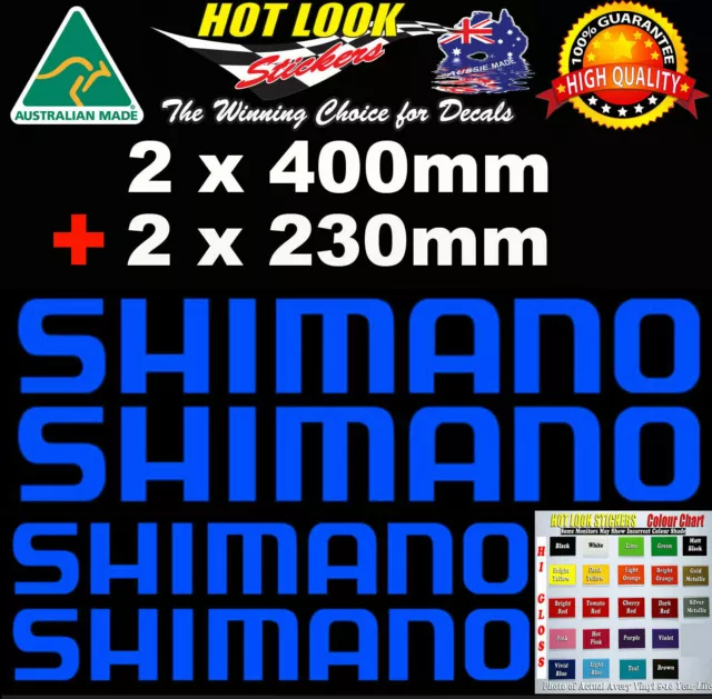 SHIMANO Decals 4 PACK stickers for boat fishing tackle box fridge car Trailer