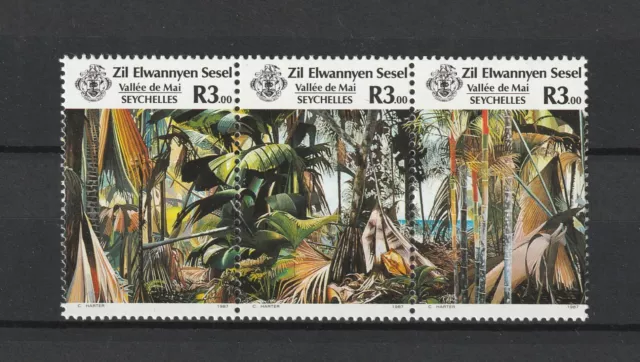 SEYCHELLES Zil Eloigné Sesel - N° Yvert 163/165 Neufs XX MNH  1987 Vallée de Mai