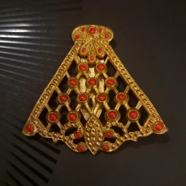 Superbe Broche Vintage Rousselet Haute Couture Des Années 50 - Bijou Ancien à Collectionner