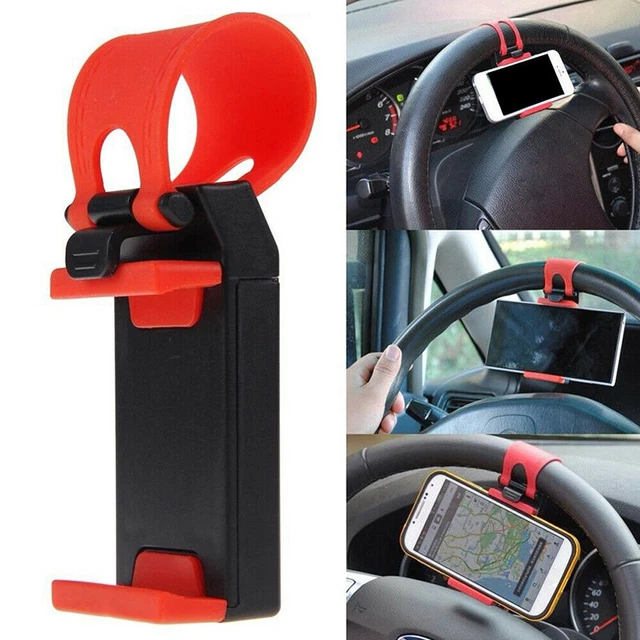 Clip de volant de support de support de téléphone GPS intérieur de voiture