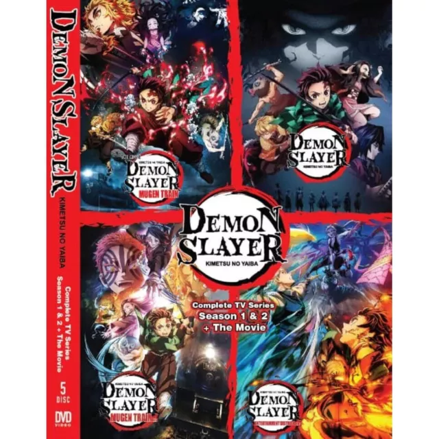 DVD Demon Slayer:Kimetsu No Yaiba Season 2 Epi 1-18 End+ Mugen