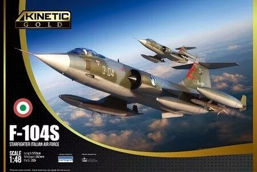 Kinetic K48093 - 1/48 F-104G/S Asa / M Starfighter Italiano Air Force - Nuovo