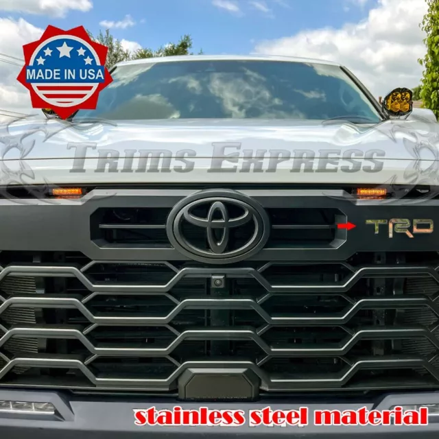FOR20222024 TOYOTA TUNDRA Front Grille Letter "TRD" Insert Sticker