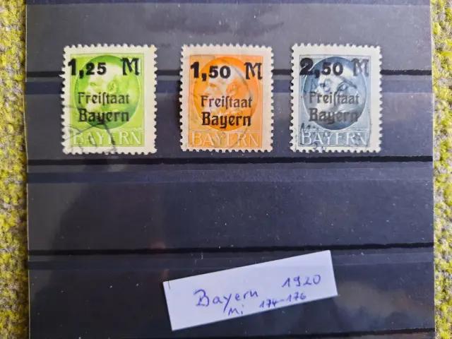 Briefmarken Altdeutschland Bayern 1920 gestempelt
