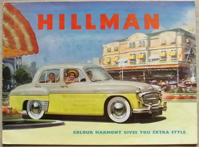 HILLMAN MINX GAYLOOK RANGE Car Sales Brochure 1956 #393/95/20/H