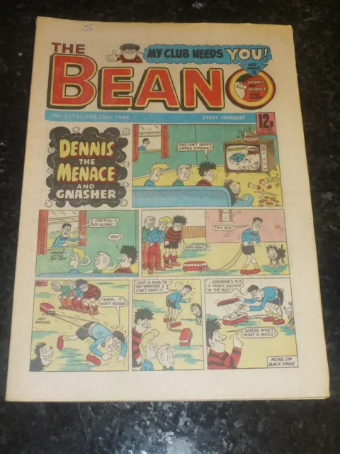 THE BEANO Comic - Issue No 2171 - Date 25/02/1984 - Year 1984 - UK Paper Comic