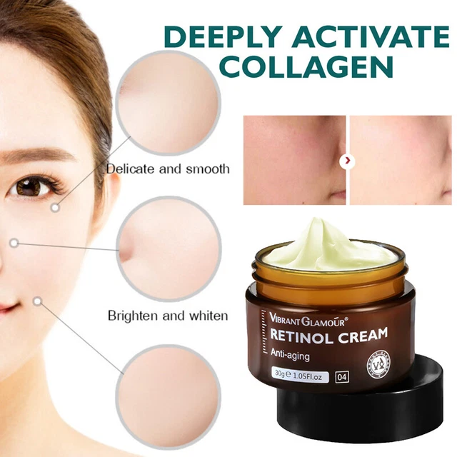 Crema facial de retinol para mujer antiarrugas activación colágeno