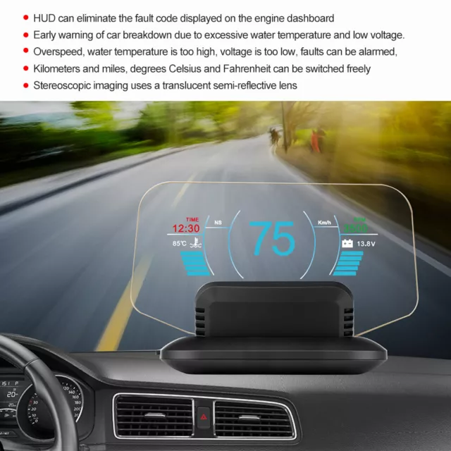 ◈ Car For C1 OBD2+GPS LED OBD Car For HUD Head Up Display Speedometer Projector