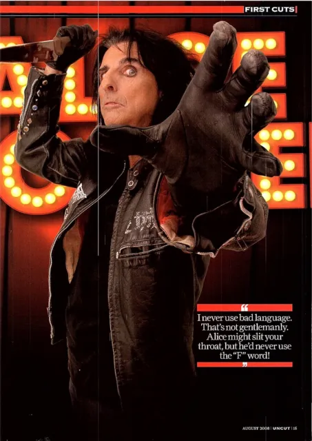 (Moj15) Magazine Picture 11X9" Alice Cooper