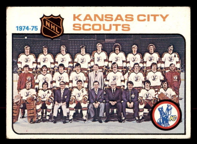 1975 Topps Kansas City Scouts CL, UER # 88 Kansas City Scouts