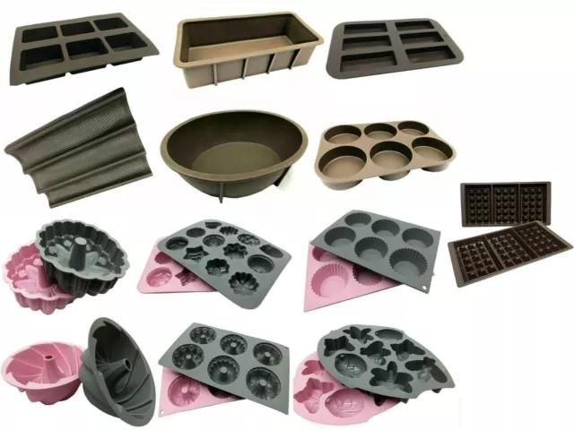 Moule de Cuisson à Pain en Forme Boîte Gâteau Gugelhupf Donut Muffin Silicone