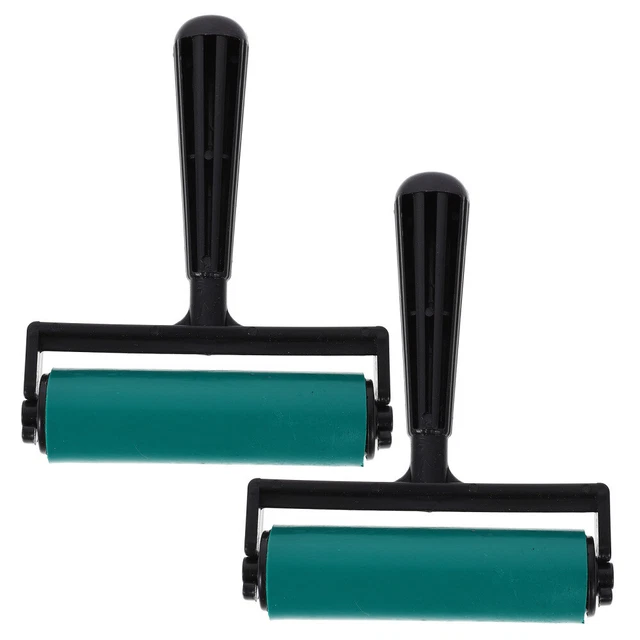 2 Pcs Brayer Leimwalzen Diamant-Ziehwalzen Kind Multifunktion