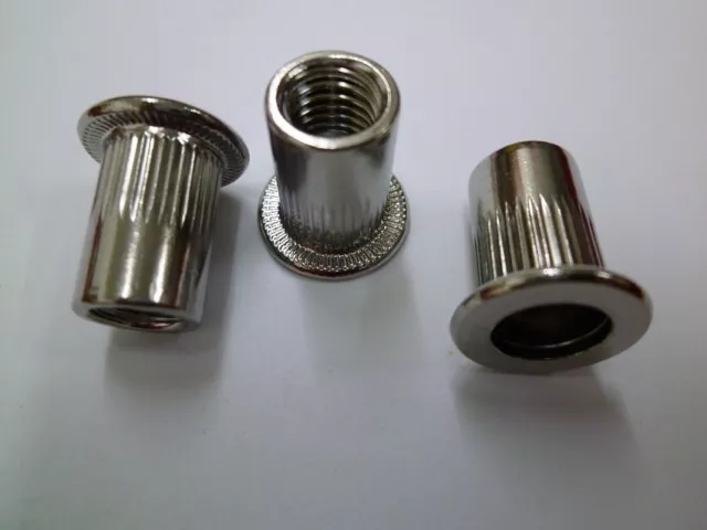 Rivetage Tête Plate Inox A2 Écrous Aveugles Rivet M3 - M12 Moleté
