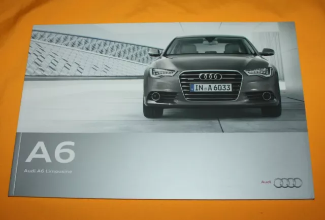 Audi A6 (C7) 2010 Prospekt Brochure Depliant Catalog Prospetto Folder