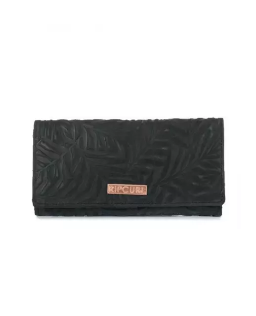 Rip Curl women's Las Palmas RFID Genuine leather wallet Brand new in black