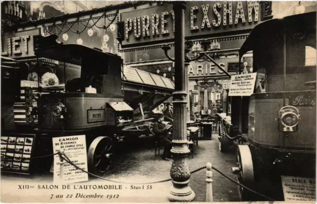 CPA AK PARIS Salon de l'Autobmile 1912 Stand 58 (700222)