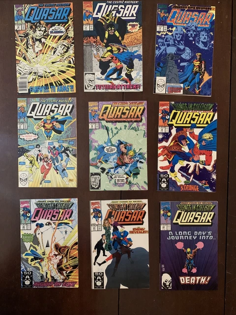 Lot of 9 Quasar 10 12 13 17 18 19 20 21 22 Marvel Comics (1989-1992)