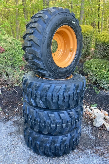 NEW 12-16.5 Skid Steer Tires/wheels/Rims for Case 1845C & others - 12X16.5