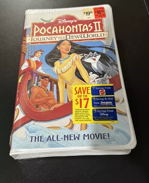 Disney Pocahontas 2 II Journey to a New World VHS Tape Brand New Sealed