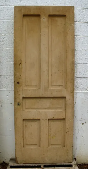 34"x90"x1.75" Antique Vintage Old Victorian Wood Wooden Interior Exterior Door