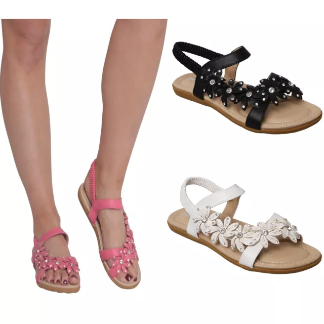 Mädchen Diamant Kinder Sandalen Schlinge Rücken Sommer Flache Partyschuhe Offene Zehe Neue Grösse