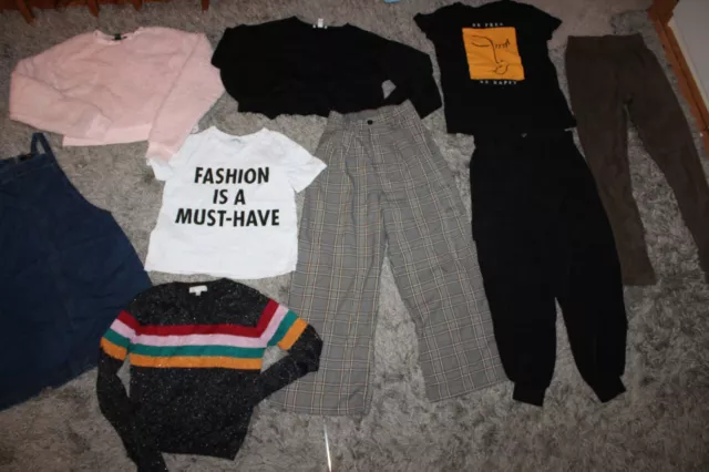 Ladies UK 8 XS Trousers Jumper Top Dress Bundle Zara Topshop Forever 21 Primark