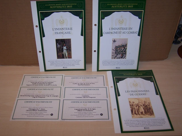 Collection MHSP Atlas - Certificats Et Fascicules Austerlitz 1805, Premier Empire