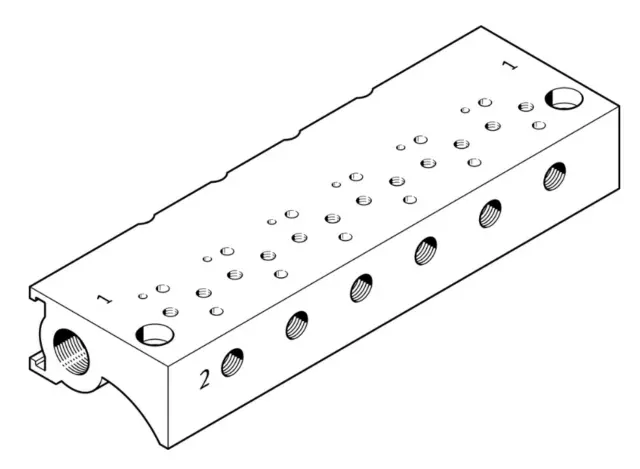 FESTO MHA1-P10-2-M3 197211 Manifold New