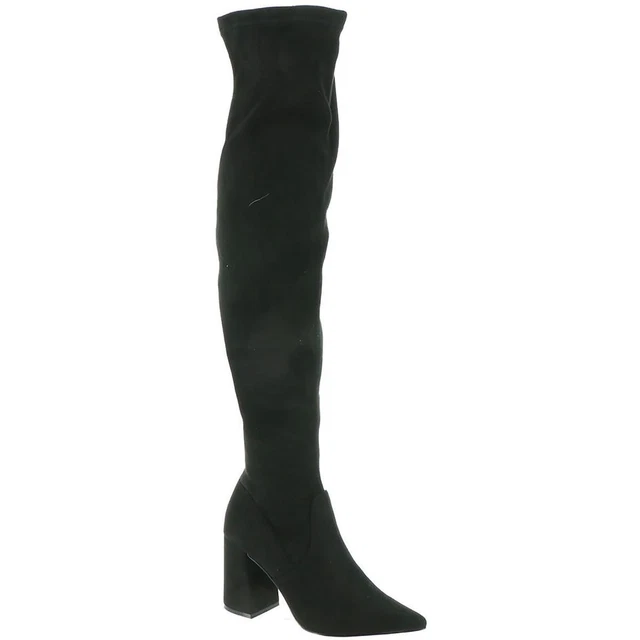 Steve Madden Womens Jacoby Black Over-The-Knee Boots 7 Medium (B,M)  7622