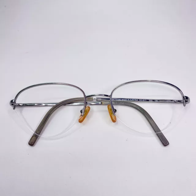 Christian Dior CD 4511 207 Eyeglasses Frames Silver Half-Rim 53-18-135 22279