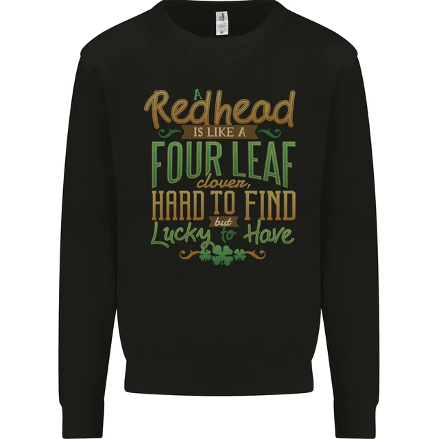 St Patricks Day Redhead Ginger Funny Irish Mens Sweatshirt Jumper