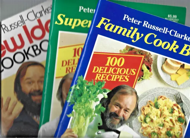 Vintage New Idea & Kraft Peter Russell-Clarke's Cookbooks... Lot of 3