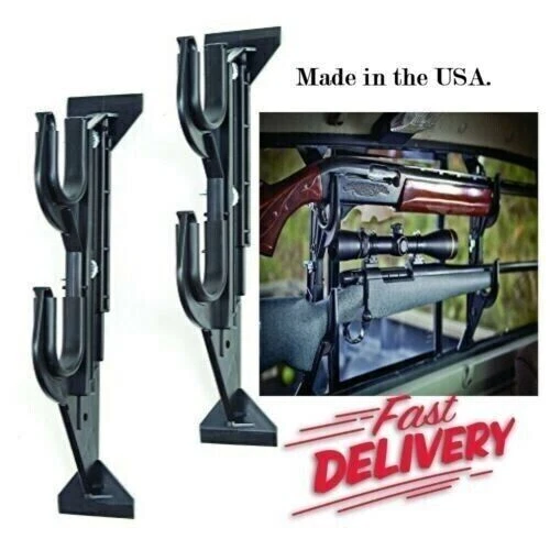 TRUCK REAR WINDOW Rifle Shotgun Gun Holder Rack Vehicle Pickup Mount