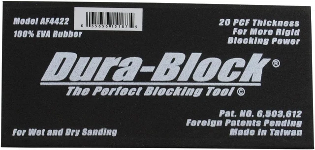 Dura-Block AF4422 Hook & Loop Black Scruff Pad