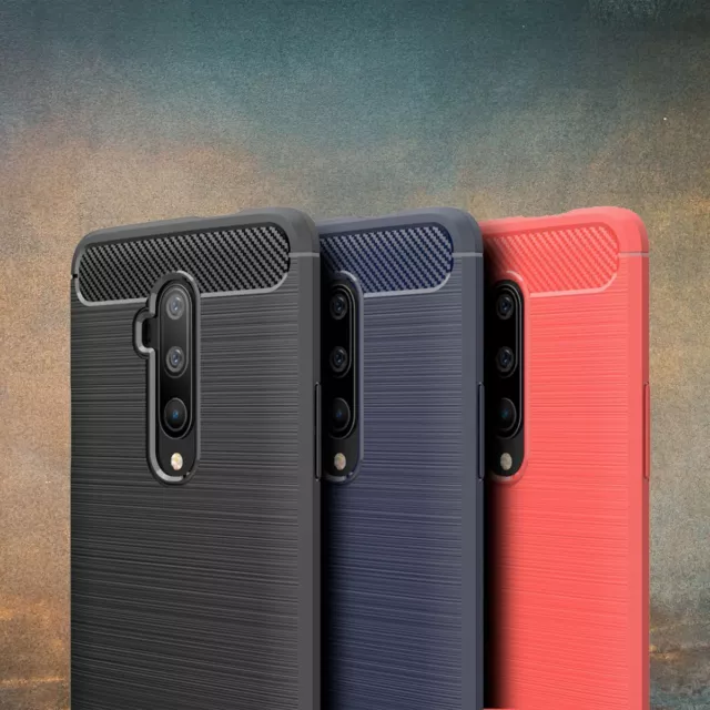 Schutz Handy Hülle für OnePlus 5 5T 6 7 Nord 2T Case Cover Etuis Bumper Carbon