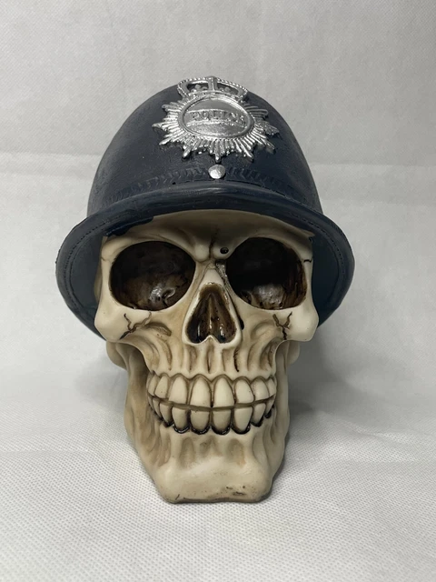 Puckator Teschio Decorativo Steampunk Con Cappello E Piuma – Resina, Collezionismo Gotico