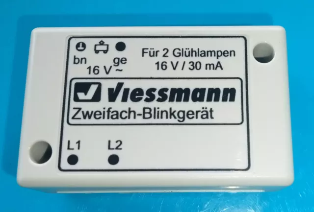Viessmann 5037, zweifach Blinkgerät - für 2 Lichter - gebraucht, geprüft