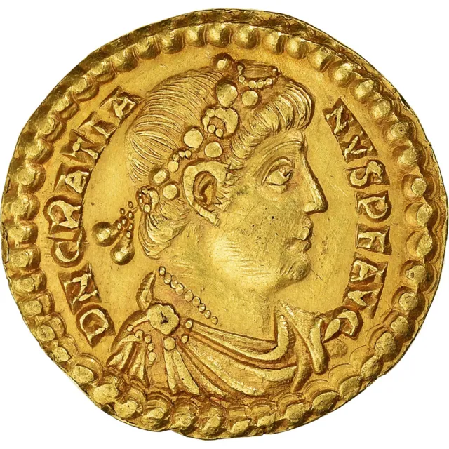 [#1021146] Gratian, Solidus, 375-378, Trier, Rare, Gold, AU(55-58), RIC:39c