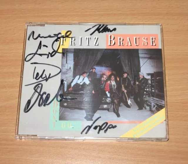 Fritz Brause SIGNED MAXI CD - Don't Go / AUTOGRAMM PRESS in MINT